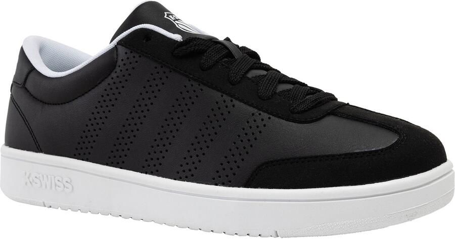 K-Swiss Dames Court Open T Toe Sneakers Zwart Wit