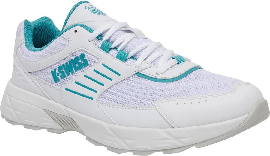 K-Swiss Dames Fario M Sneaker Vrijetijdsschoen 94779-141-M White Turquoise