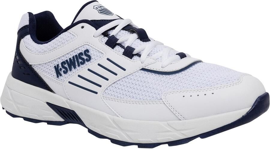 K-Swiss Heren Fario M Sneaker Vrijetijdsschoen 04779-124-M wit blauw
