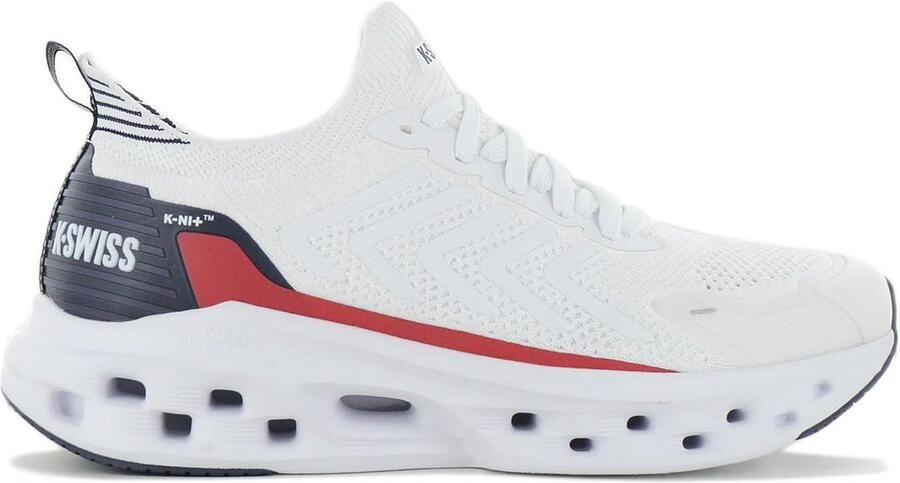 K-Swiss Heren IMPULSE TUBES LITE Sneaker 04427-130-M Wit Navy Rood