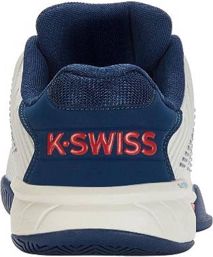 K-Swiss Hypercourt Express 2 HB (Heren) 2023 padelschoenen wit blauw