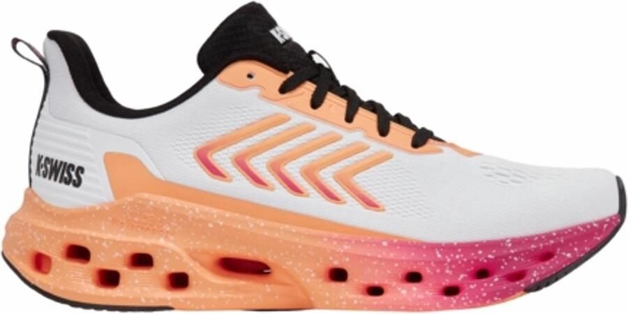 K-Swiss Melrose Tubes Lite Dames Sneaker- Harloopschoen Wit Oranje Roze Zwart
