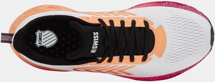 K-Swiss Melrose Tubes Lite Dames Sneaker Harloopschoen Wit Paars Licht Grijs