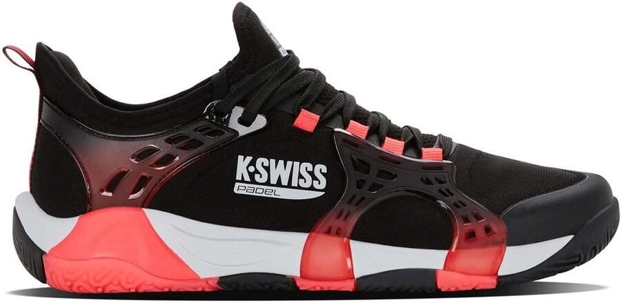 K-Swiss Padelschoen Men K-Frame Padel Black Micro Chip Neon Lava