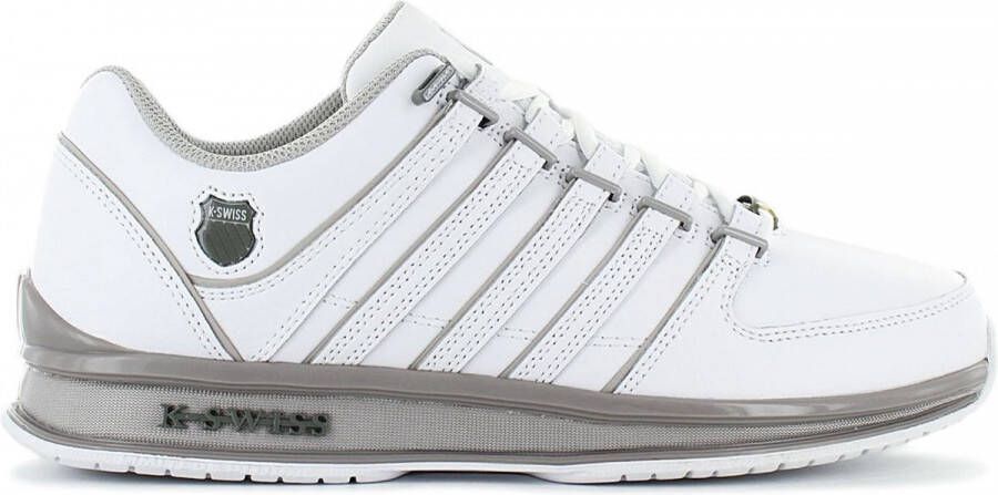 K-Swiss K Swiss Rinzler Heren Leer Sneakers Schoenen Sportschoenen Wit  01235 133 - Schoenen.nl