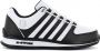 K-Swiss Rinzler Heren Leer Sneakers Sportschoenen Schoenen Wit-Zwart 01235-944-M - Thumbnail 1