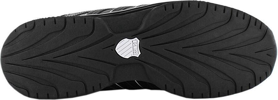 K-Swiss Rinzler Heren Leer Sneakers Schoenen Sportschoenen Zwart 01235-002-M - Foto 6