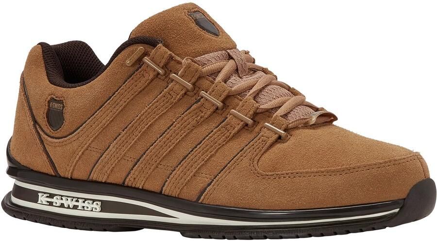 K-Swiss RINZLER Leather Heren Sneakers Schoenen Bruin 01235-286-M