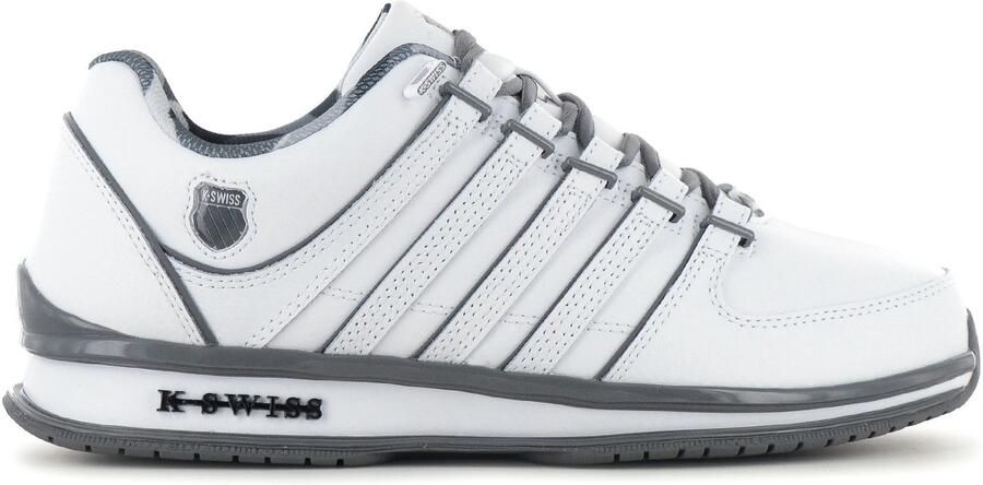 K-Swiss Rinzler Leather Heren Sneakers Schoenen Wit 01235-130-M