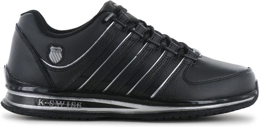 K-Swiss Rinzler Leather Heren Sneakers Schoenen Zwart 01235-019-M