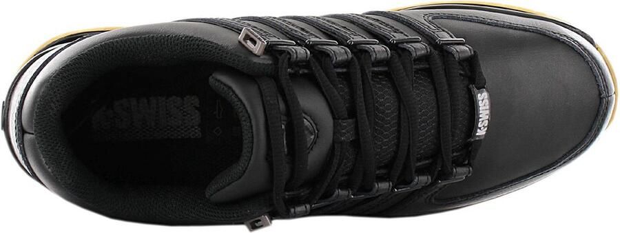 K-Swiss Rinzler Heren Leer Sneakers Sport Casual Schoenen Zwart 01235-050-M - Foto 9