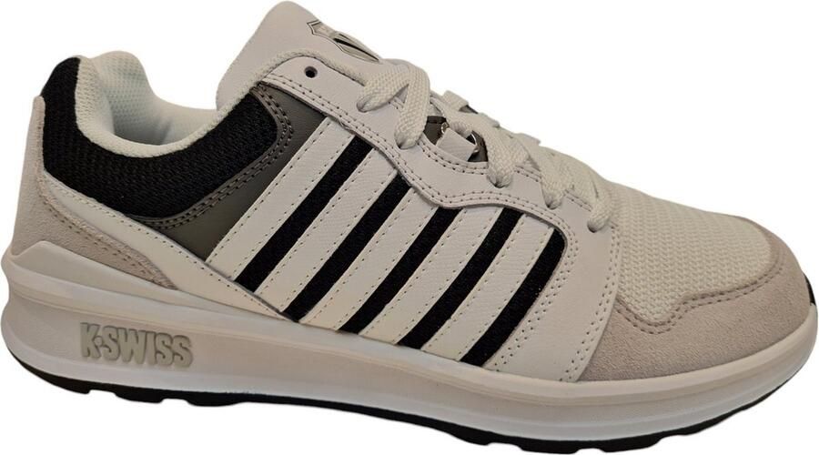 K-Swiss Rival Trainer T Heren Sneakers Schoenen Wit-Zwart 09079-920-M - Foto 2