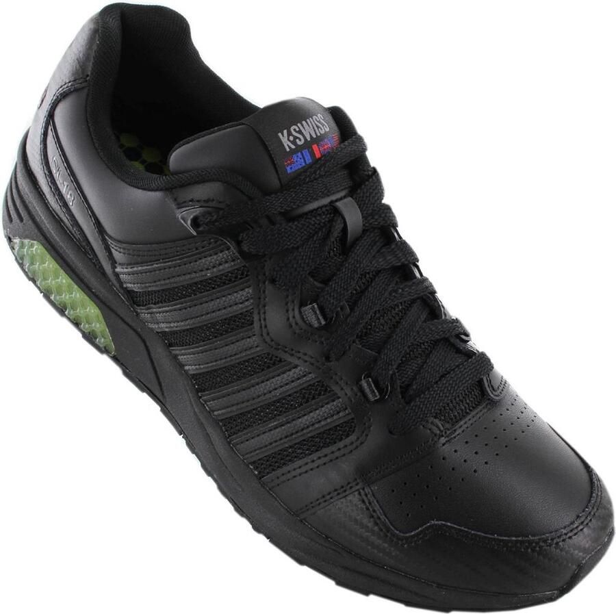 K-Swiss SI-18 RANNEL Heren Sneakers Schoenen Leer Zwart 07920-087-M - Foto 2