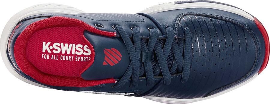 K-SWISS Court Express Omni tennisschoenen donkerblauw wit rood Mesh 37 - Foto 13