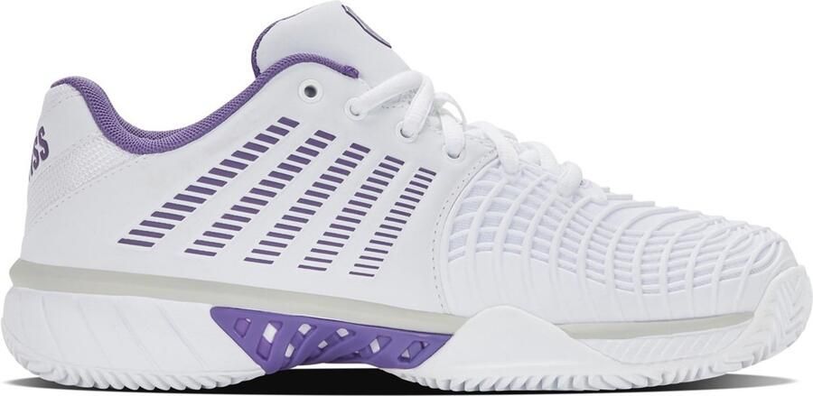 K-Swiss Tennisschoen Padelschoen Express Light 3 Clay Dames Wit Paars - Foto 3