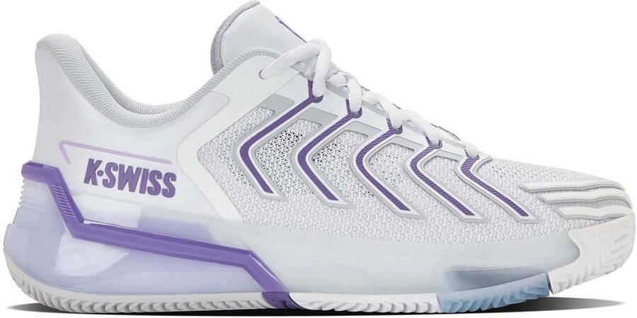 K-Swiss Tennisschoen Women Ultrashot 4 Clay White Lunar Rock Purple Haze
