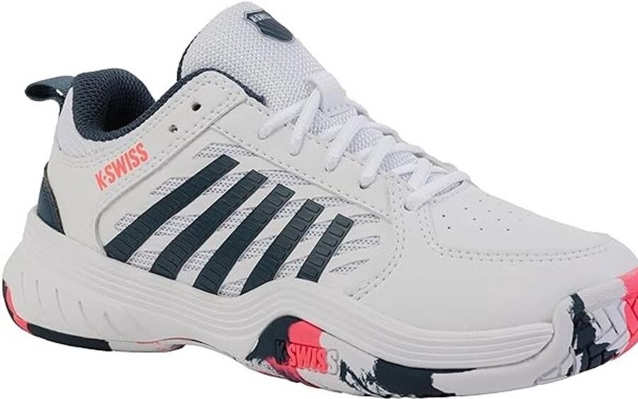 K-Swiss tennisschoenen Court Express Kids Wit Petrol Roze