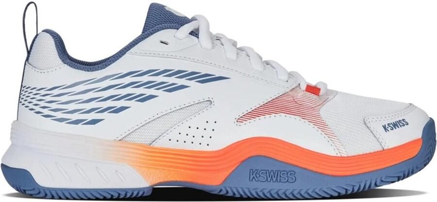 K-Swiss Speedex Clay tennisschoenen wit blauw oranje
