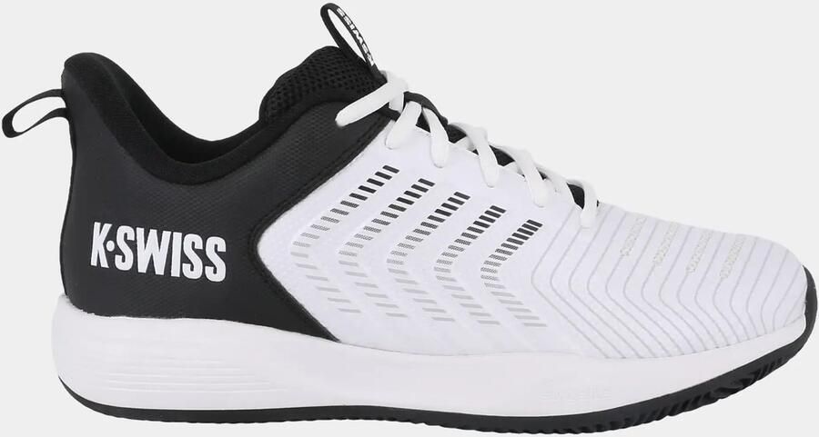 K-Swiss Ultrashot Light Clay Heren Tennisschoen Wit Zwart