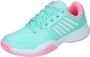 K-Swiss Court Express Omni Sportschoenen lichtblauw wit roze - Thumbnail 12