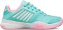 K-Swiss Court Express Omni Sportschoenen lichtblauw wit roze - Thumbnail 1