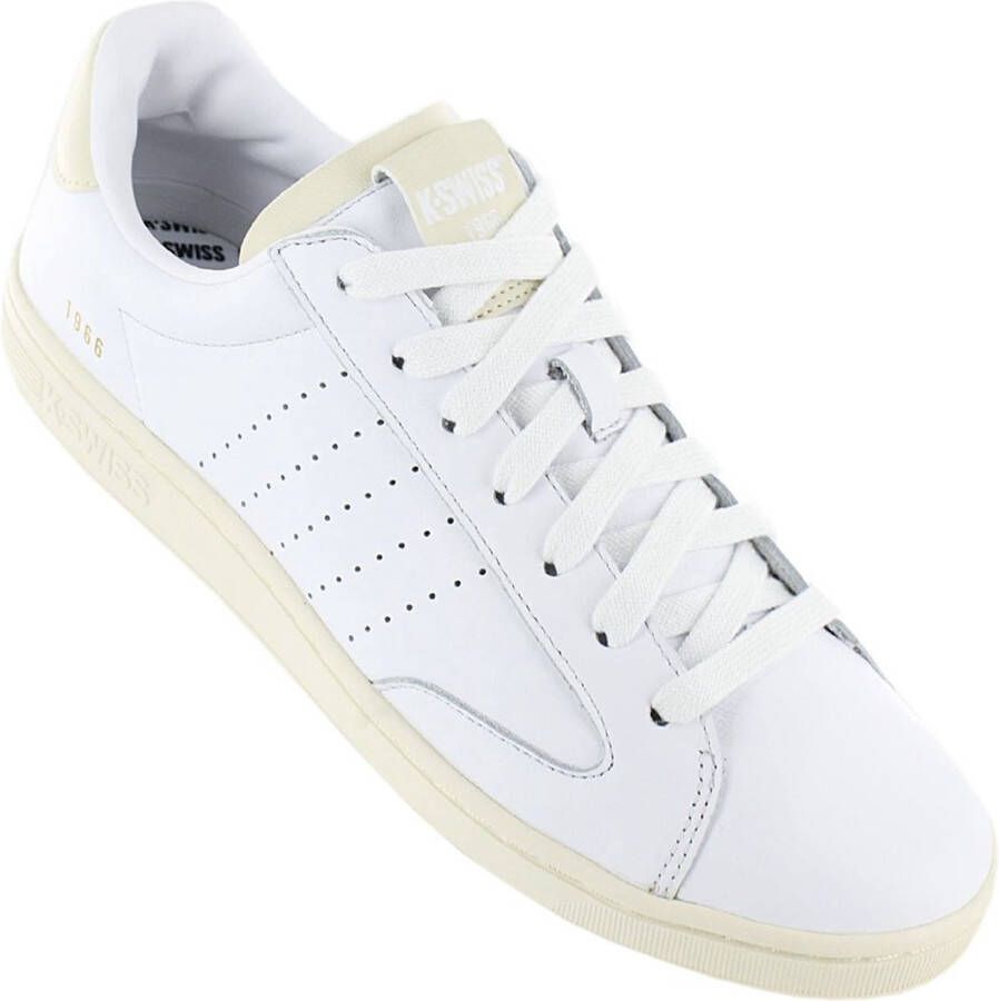 K-Swiss Lozan Klub Leather Herren Sneakers Sportschoenen Schoenen Wit 07263-979-M