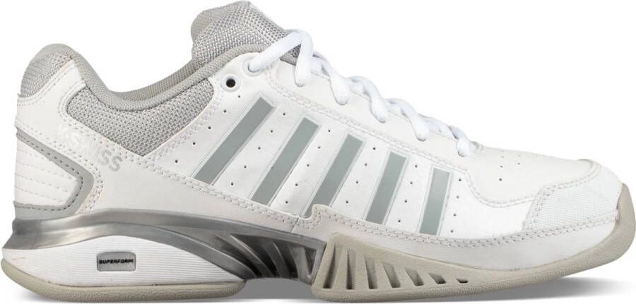 K-Swiss Receiver V Indoor Dames Sportschoenen Tennis Smashcourt White Blue - Foto 2