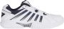 K-Swiss Receiver V Indoor Heren Sportschoenen Tennis Smashcourt White Blue - Thumbnail 1
