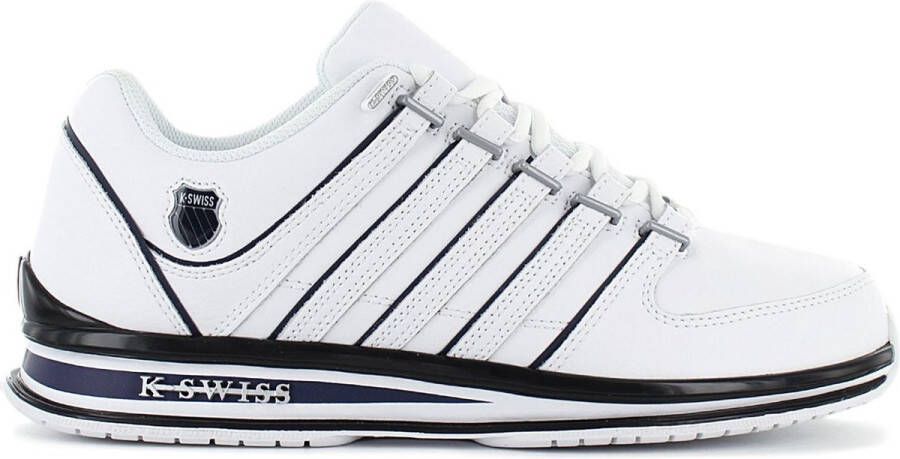 K-Swiss Rinzler Herren Leer Sneakers Sportschoenen Schoenen Wit 01235-139-M