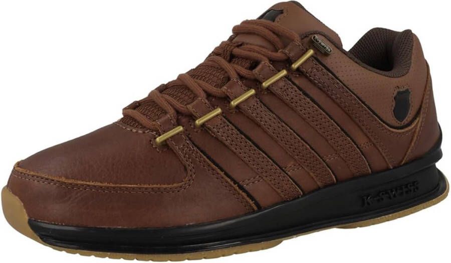 K-Swiss Classic RINZLER Heren Sneakers Schoenen Leer Bruin 01235-201-M