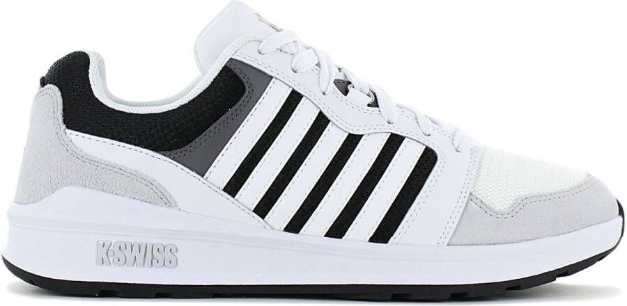 K-Swiss Rival Trainer T Heren Sneakers Schoenen Wit-Zwart 09079-920-M - Foto 1