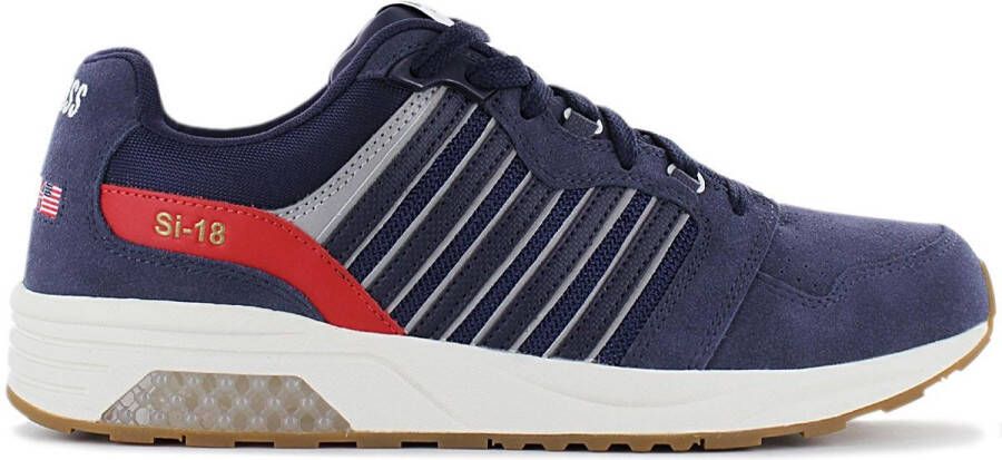K-Swiss SI-18 Rannell Suede USA Heren Sneakers Schoenen Blauw 08533-439-M