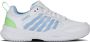 K-Swiss Court Express 2 Gravel Dames Tennisschoenen 94429112m Kleur Wit-blauw - Thumbnail 7
