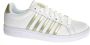 K-Swiss Women Court Tiebreak white champagne Dames Sneaker Wit - Thumbnail 1