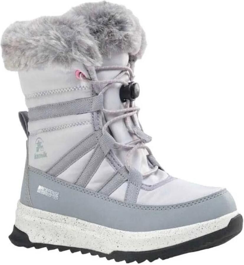 Kamik Kid's Stormy Faux Fur Winterschoenen grijs