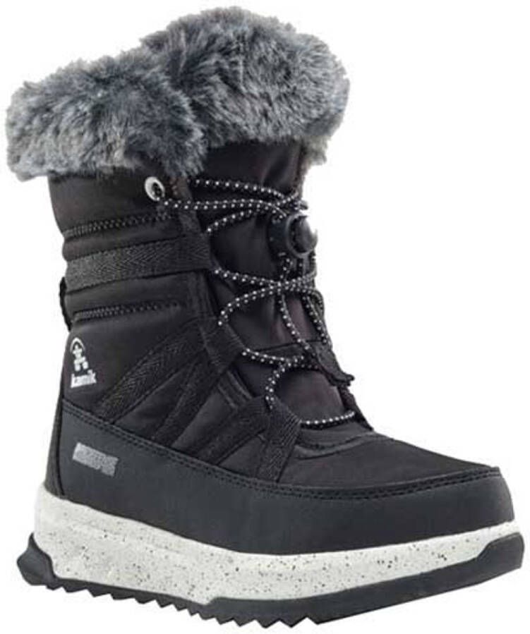 Kamik Kid's Stormy Faux Fur Winterschoenen zwart