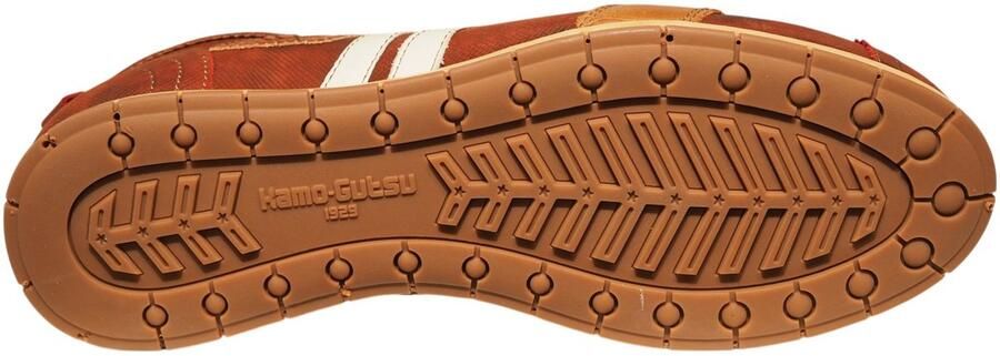 Kamo Gutsu Kamo-Gutsu bruine leren heren sneakers Tifo
