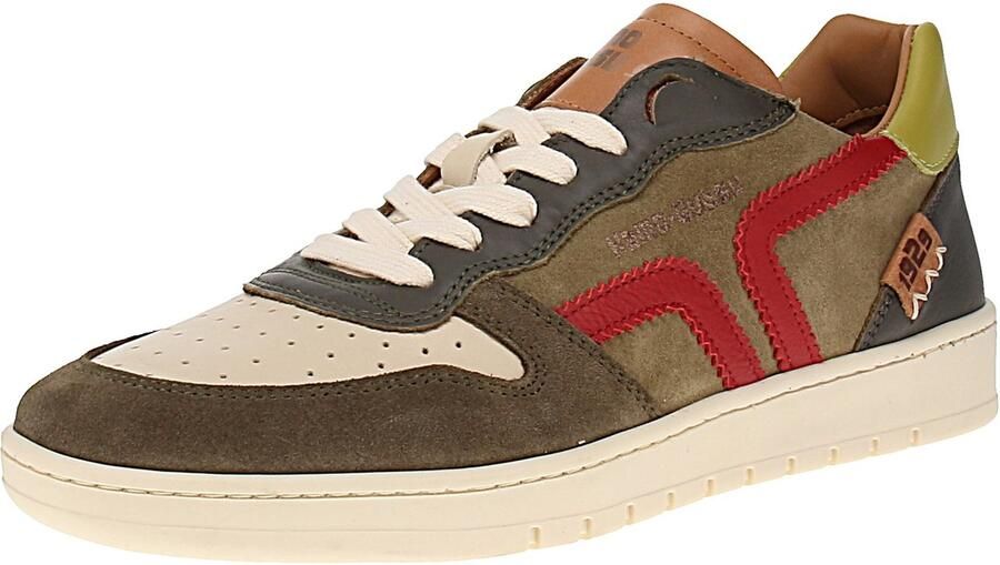 Kamo Gutsu Kamo-Gutsu Campo-048 Heren sneakers Musgo-Papavero