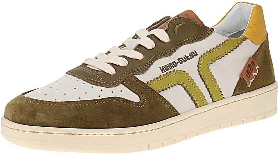 Kamo Gutsu Kamo-Gutsu Campo-048 Herenschoenen Sneaker Verde-Zolfo