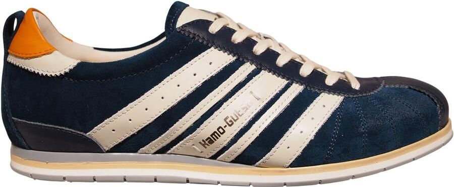Kamo Gutsu Kamo-Gutsu donkerblauwe suède heren sneakers
