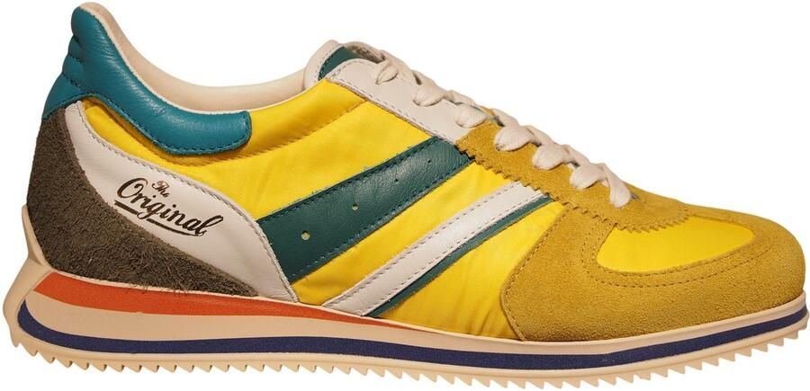 Kamo Gutsu Kamo-Gutsu gele suède heren sneakers