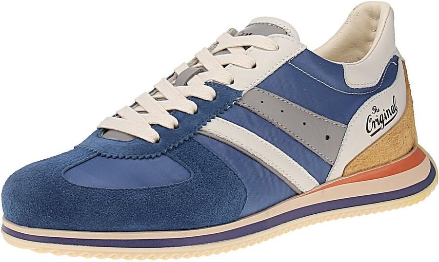 Kamo Gutsu Kamo-Gutsu Giro-005 Herenschoenen Sneaker Blauw-Combi