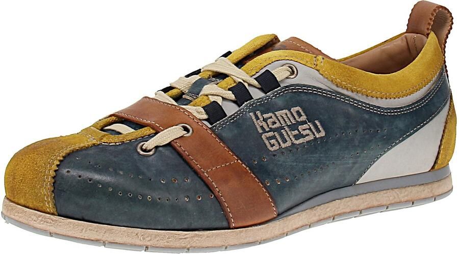 Kamo Gutsu Kamo-Gutsu Tifo-017 Herenschoenen Sneaker Giallo-Navy