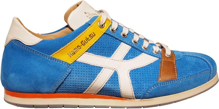 Kamo Gutsu kobalt blauwe heren sneakers Tifo