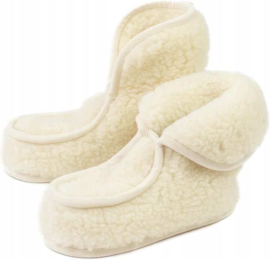 KAMPOL Dames Merino Wol Pantoffels Granny