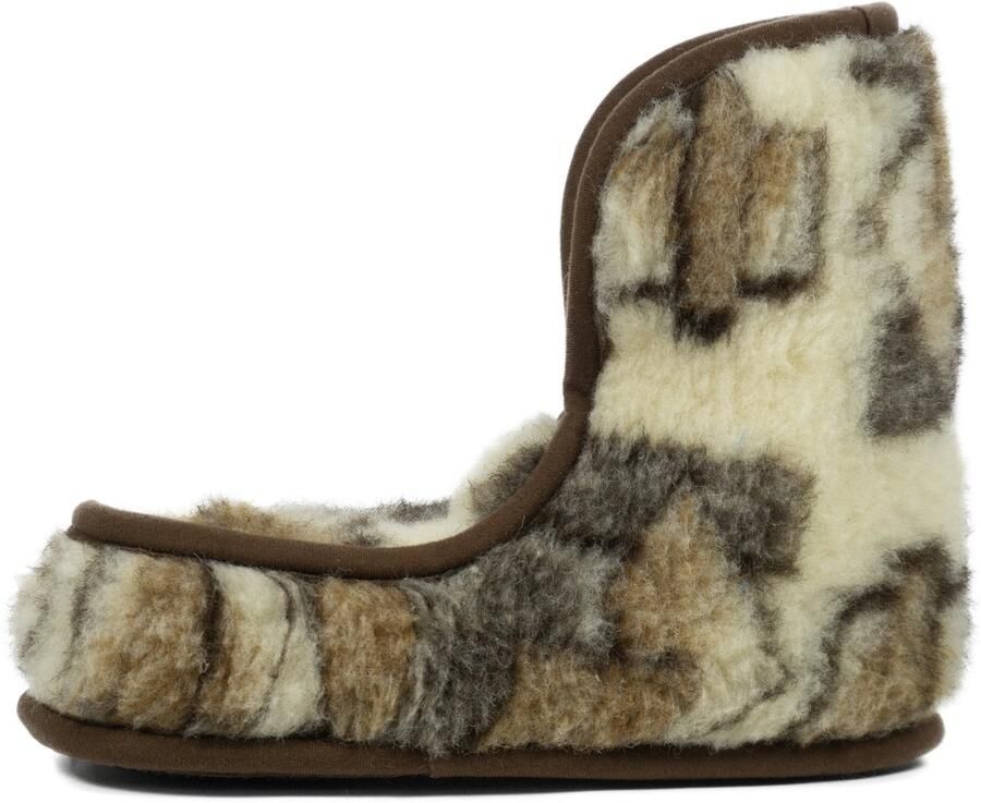 KAMPOL Granny SAMIL Gespschoenen 100% Merinowol Puchende Voeten Antislipzool