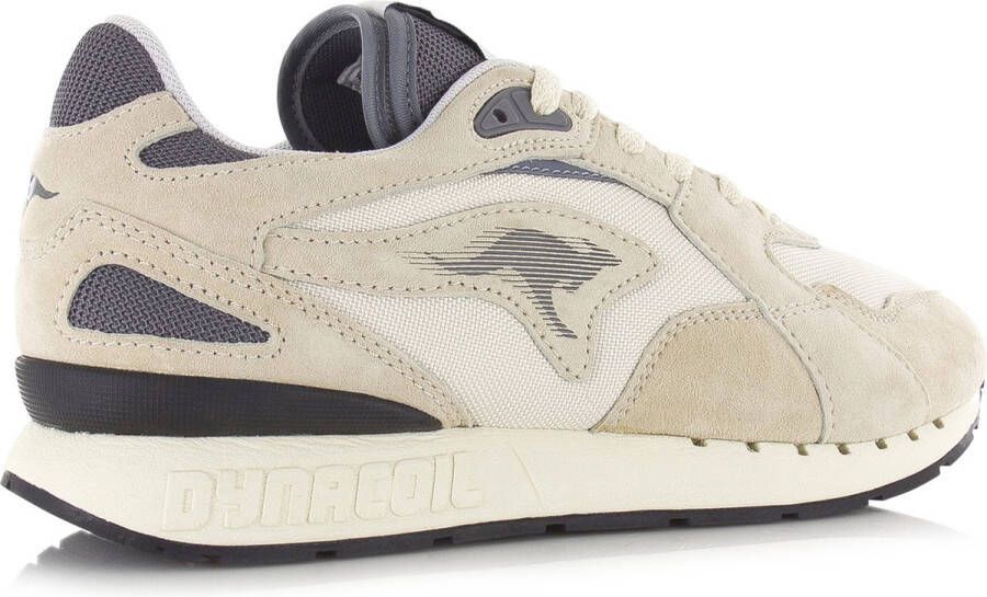 Kangaroos Coil R3 Sand Grey Beige Mesh Lage sneakers Unisex