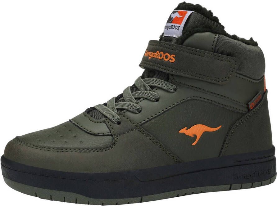 KangaROOS K-CP Bound Mid EV hoge unisex kindersneaker warme voering groen