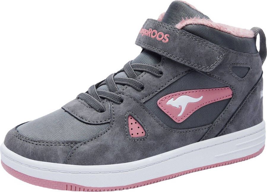 KangaROOS K-CP Kalley II EV hoge unisex kindersneaker warme voering grijs