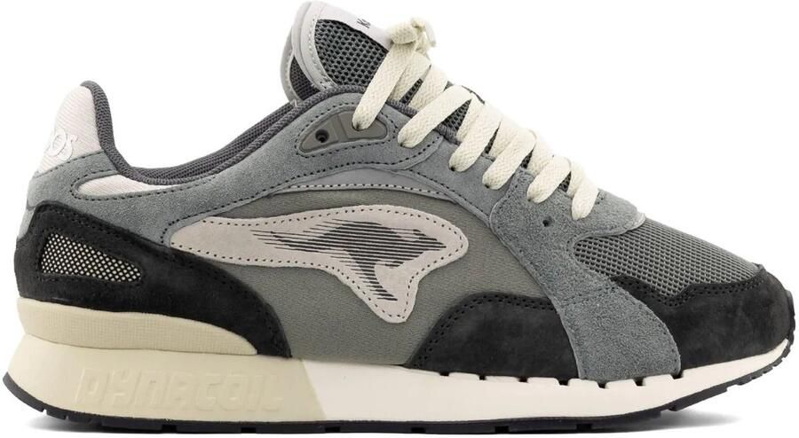 Kangaroos Coil R3 Ultimate Grijs Suede Lage sneakers Heren